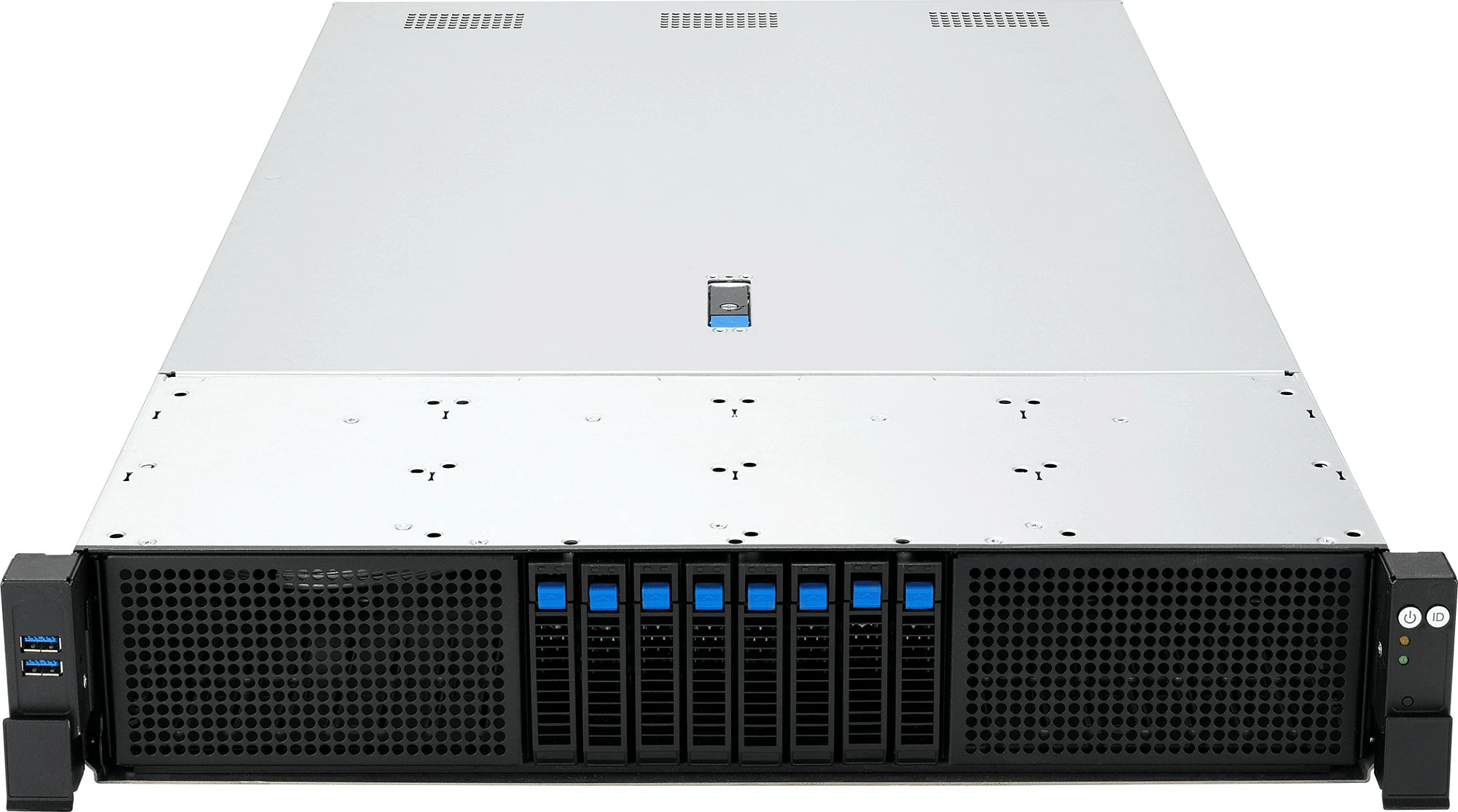 Server rack ASUS RS720A-E13-RS8G, Socket SP5, dual AMD EPYC, DDR5 deri 3TB, 2U, 3200W, zi/argjendtë