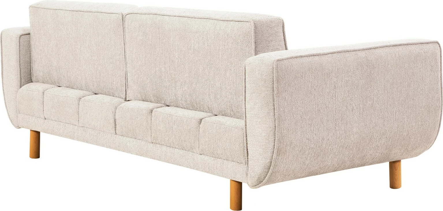 Set divan-krevat Atelier del Sofa, Larus Wood, ngjyrë lisi dhe krem