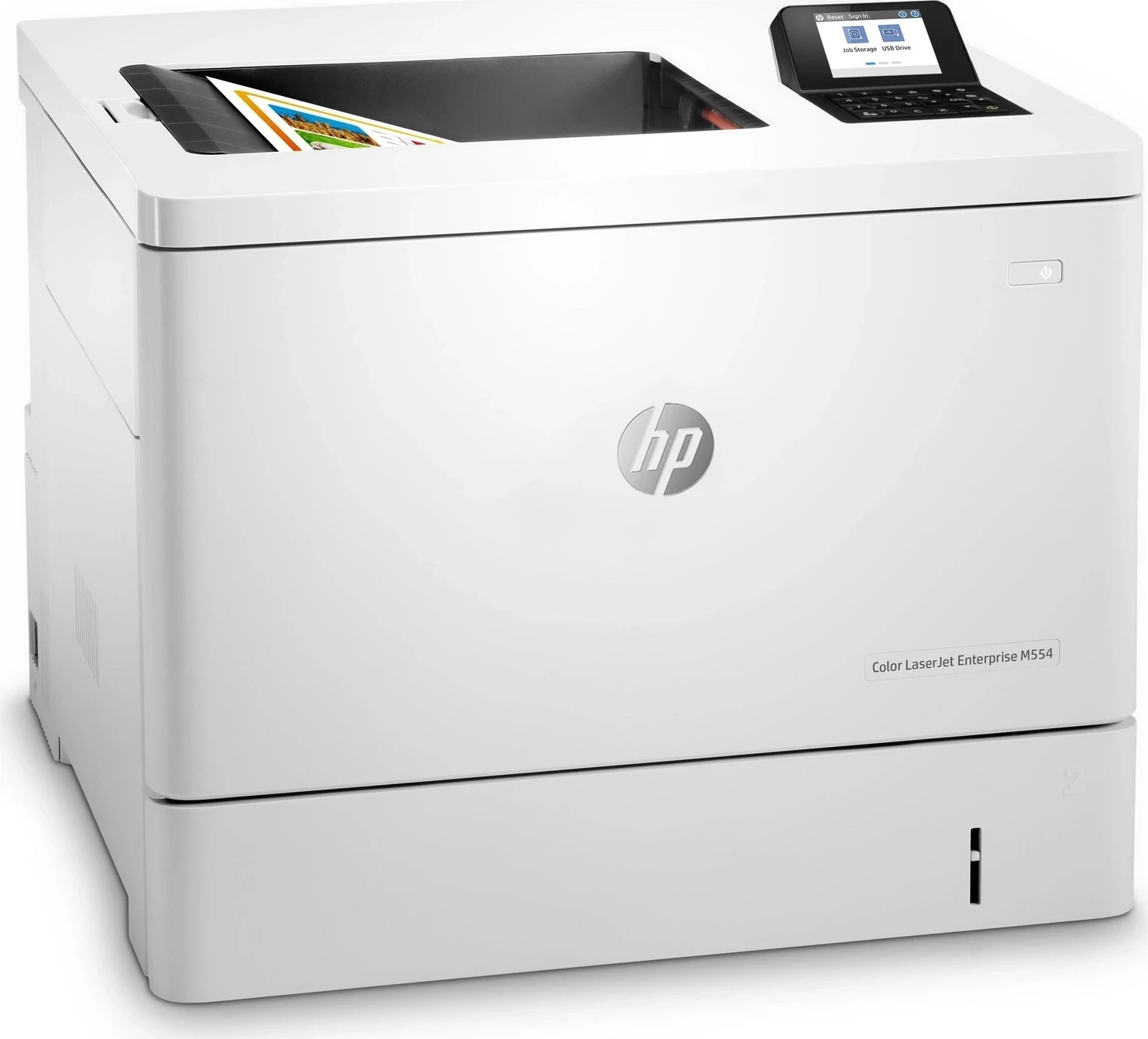 Printer HP LaserJet Enterprise Color M554dn, e bardhë