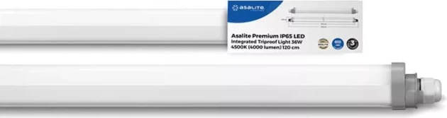 Ndriçues LED triproof ASALITE Premium IP65 120cm 36W 4500K 4000 lm, i bardhë/gri