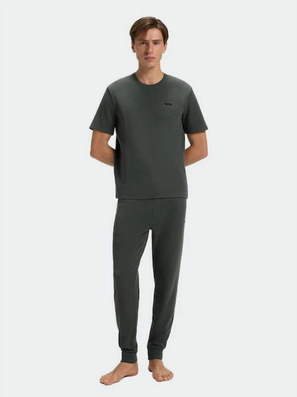 Veshje nate Boss Waffle Open, e gjelbër