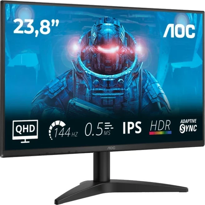 Monitor AOC Q24B36X, 23.8 inch, QHD, IPS, 144Hz, HDR10, zi