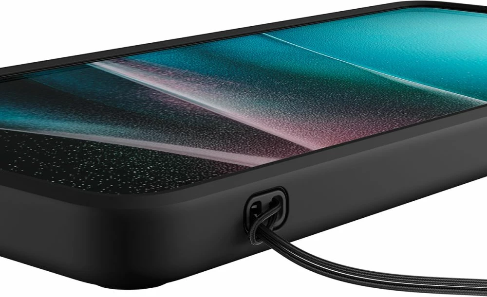 Mbështjellës Spigen Ultra Hybrid MagSafe për Samsung Galaxy S26 Ultra, dizajn hibrid TPU+PC, kompatibil me MagSafe, transparent i zi (Clear Black), 1 copë