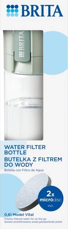 Shishe filtruese uji Brita Vital, 600 ml, e gjelbër