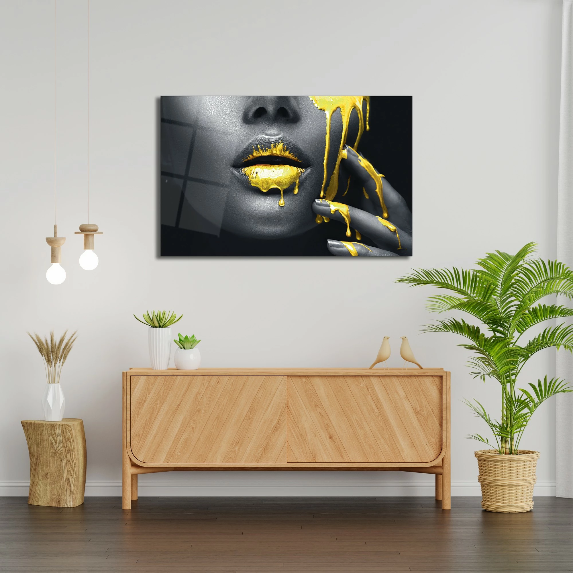 Pikturë dekorative prej xhami të temperuar, Wallity 0523, 72x46cm