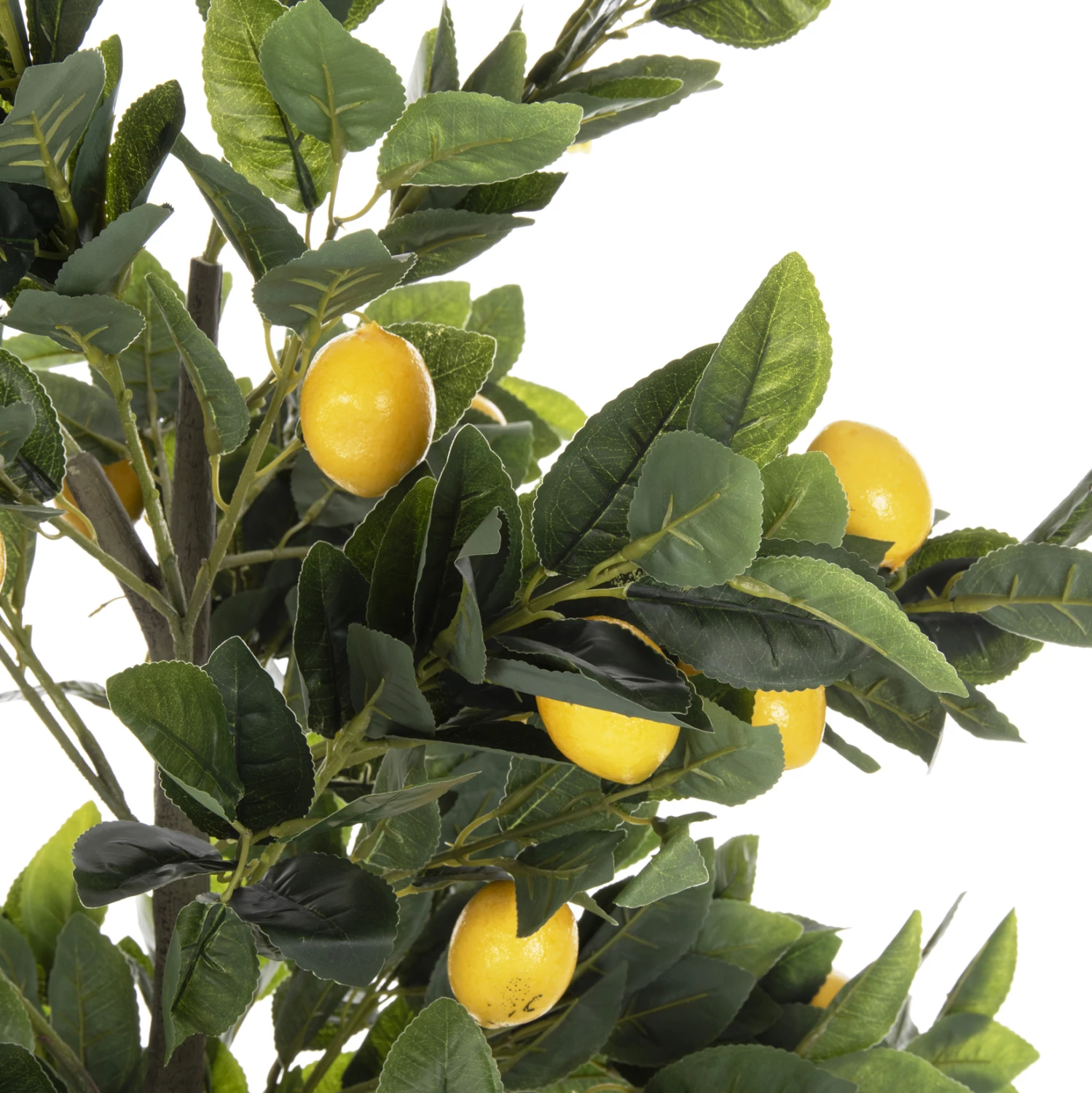 Bimë dekorative sintetike, pemë limoni në vazo, FH4020, Φ15x12-170H cm