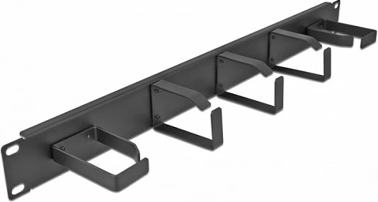 Panel menaxhimi kabllove DeLOCK 19″ 1U, 5 grepa metal, i zi