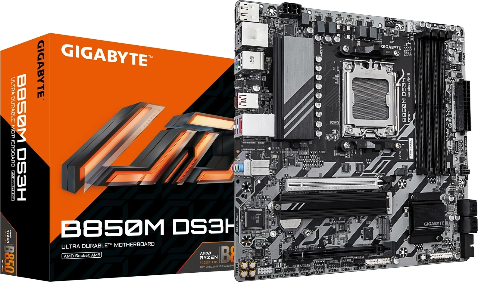 Pllakë amë Gigabyte B850M DS3H, Socket AM5, ATX
