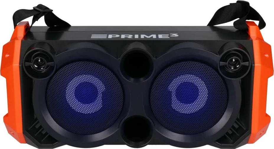 Altoparlant portativ PRIME3 APS31 me Bluetooth dhe karaoke, 100W, i zi/portokalli