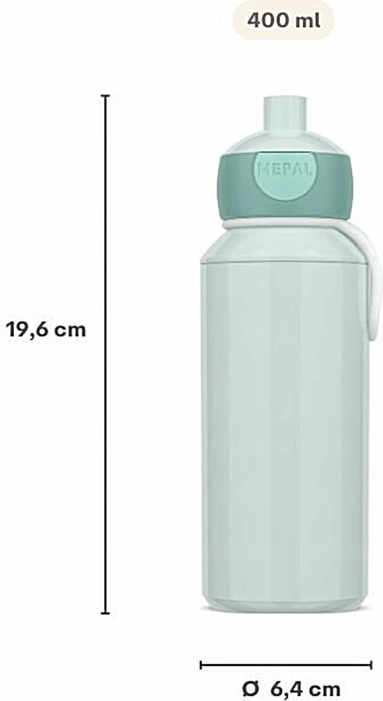 Bidon për fëmijë Mepal Pop-Up Campus Fairy Wonders 107410065409 400 ml, bardhë/rozë