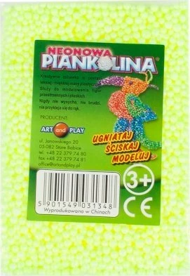 Masë modelimi shkumë neon NoName ART&PLAY 10004012, për fëmijë 3+, multicolor