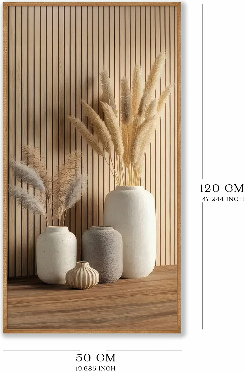 Pikturë dekorative me kornizë, MDF, Wallity, shumëngjyrëshe, 70x33cm