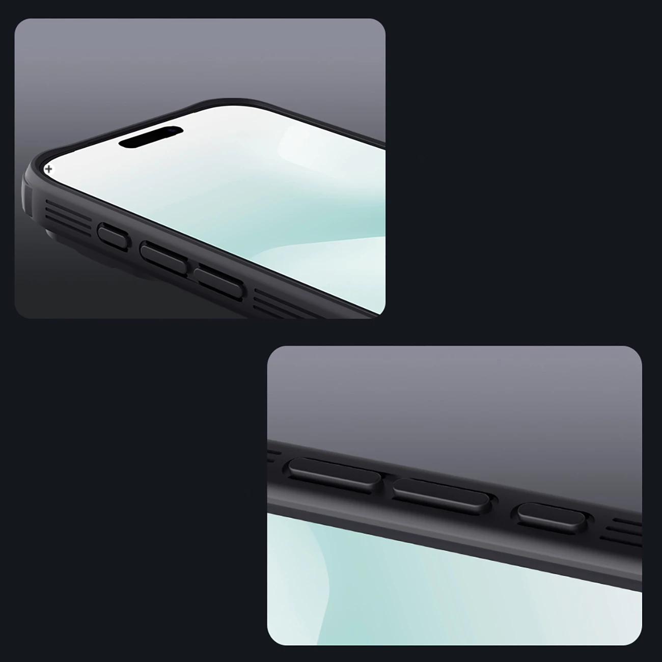Mbështjellës Nillkin CamShield Pro për iPhone 17 Pro, MagSafe kompatibil, PC+TPU, transparent i zi