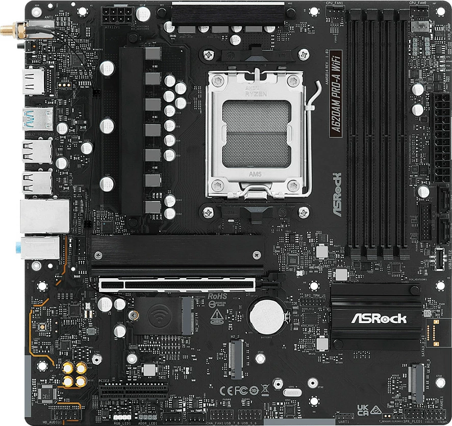 Pllakë amë ASRock A620AM Pro-A WiFi, Socket AM5, micro ATX, DDR5, HDMI
