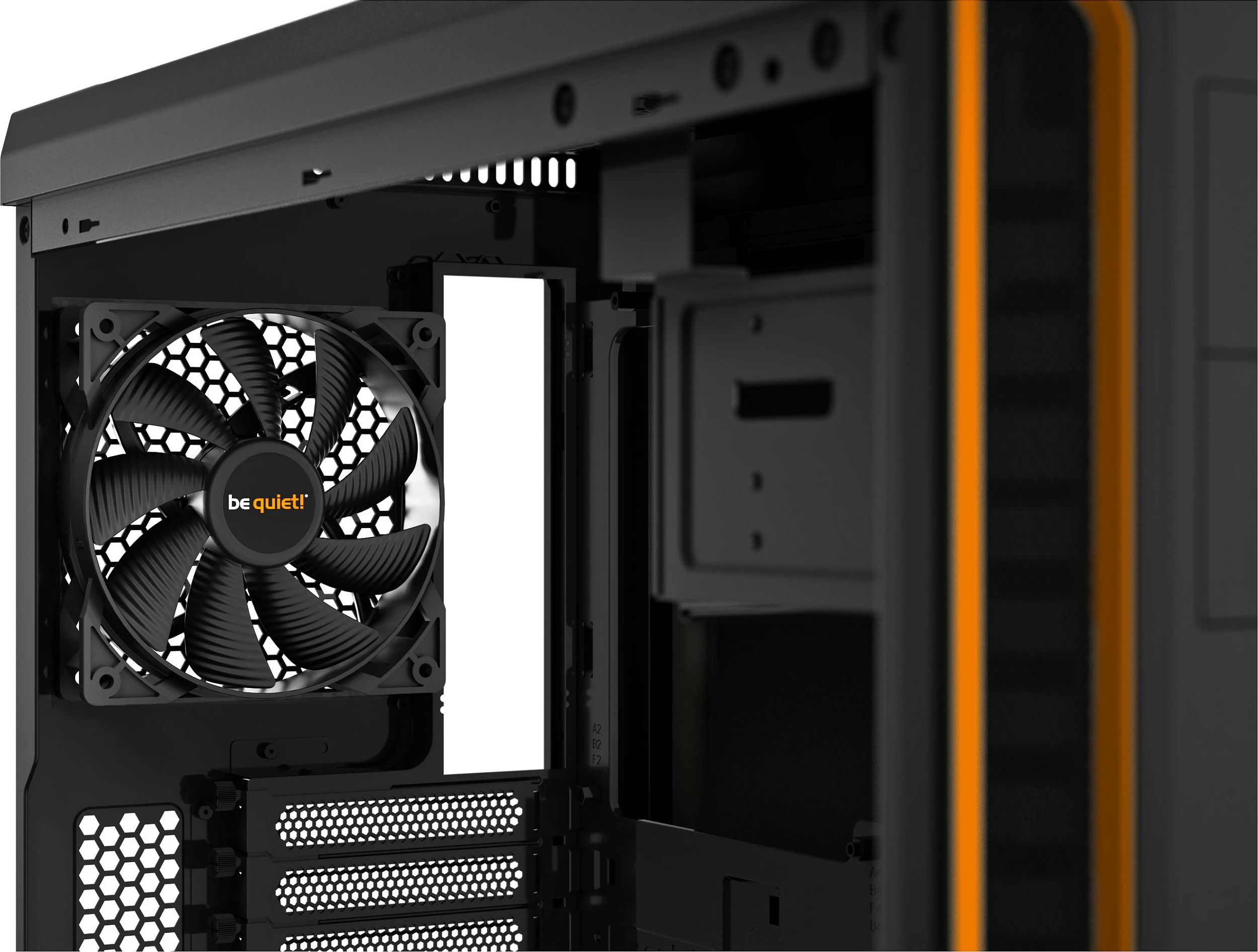 Kasë be quiet! Pure Base 600 Window, Midi Tower, PC, ATX, micro ATX, Mini-ITX, e zezë, portokalli