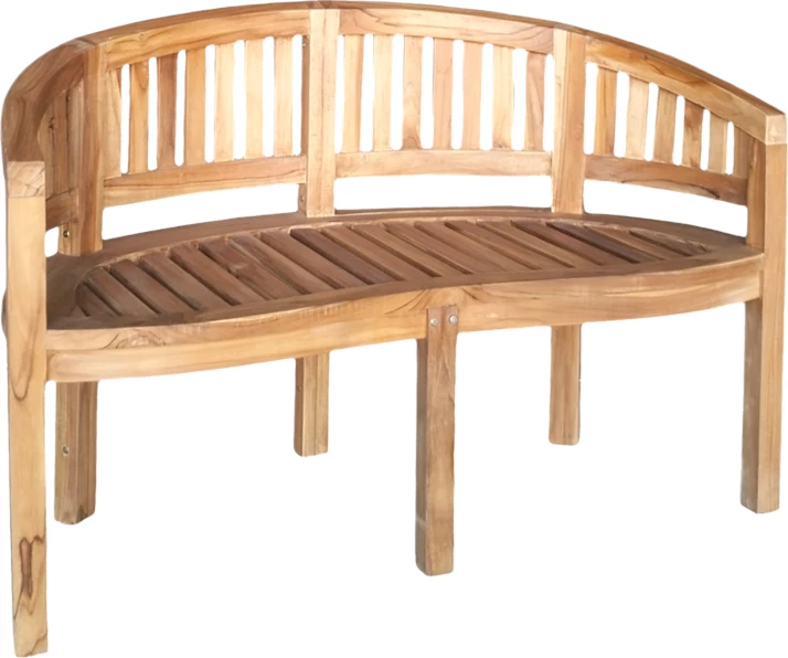 Divan dy vendësh Coren dru tik natyral 130x61x87cm