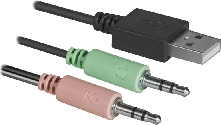 Bokse DEFENDER SPK-190 2.0 8W USB, të zeza