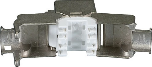 Modul RJ45 Keystone EFB Elektronik E-200100, Cat6a 10G, i sheshtë, metalik