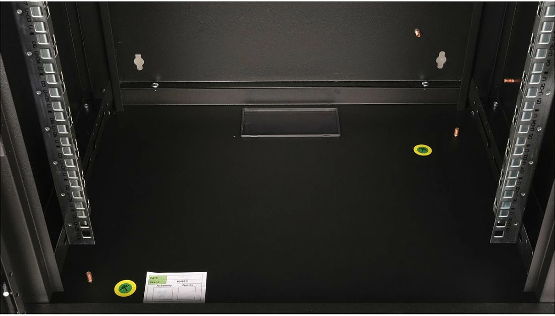 Kabinet rrjeti muror ROLINE Pro 9U, 19", 450x600 mm, derë xhami me kyç, i zi