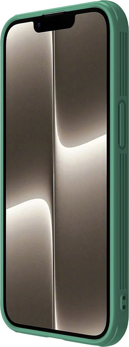 Mbështjellës Nillkin CamShield Pro për iPhone 16e, i gjelbër