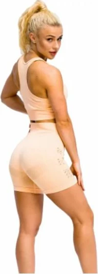 Shorce për femra GymHero, ngjyrë krem