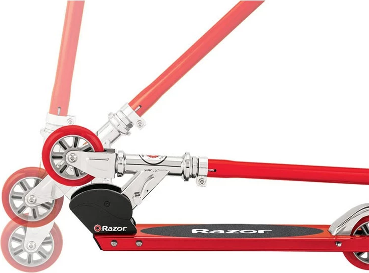 Trotinet Razor S Kids Classic për fëmijë, 2 rrota, alumini, zi/kuq