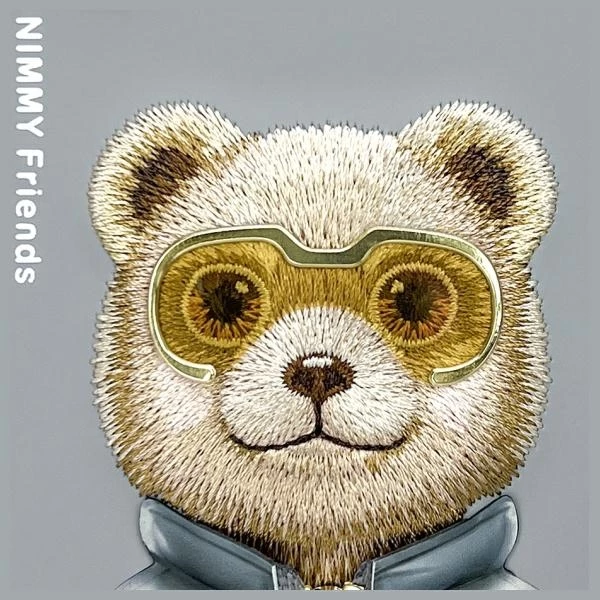 Mbështjellës Nimmy Cool&Cute 2.0 Bear për iPhone 16 6.1", gri