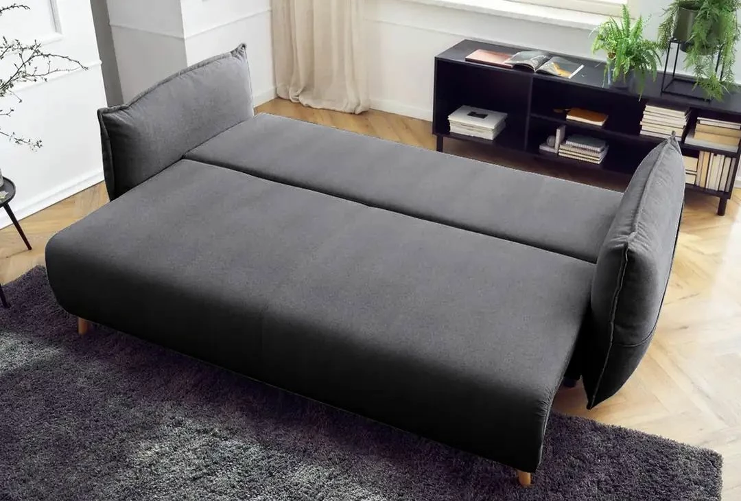Divan-krevat treshe, Atelier del Sofa, Puffy, antracit