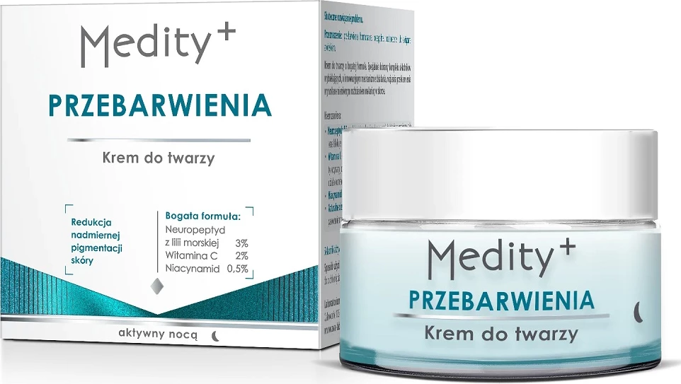 Krem nate për fytyrë për femra Medity+ për hiperpigmentim 50ml