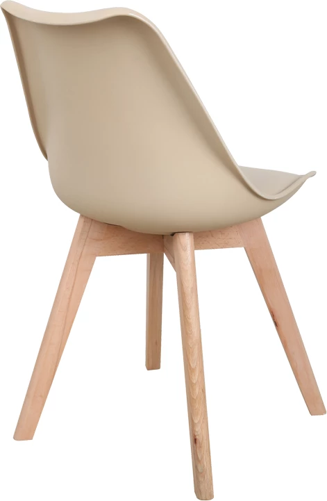 Karrige Gaston PP-PU ngjyrë taupe - këmbë natyrale 58x47x85cm