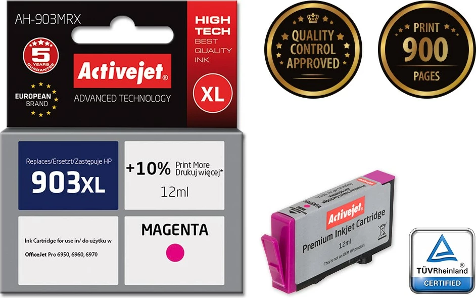 Ngjyrë zëvëndësuese Activejet AH-903MRX për printer HP