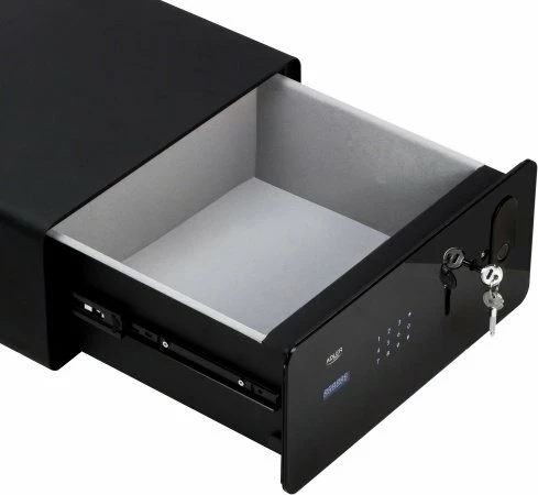 Kasafortë sirtar Adler AD 1044, 17 L, touch panel, kod + fingerprint + çelës emergjent, e zezë, set me 2 çelësa