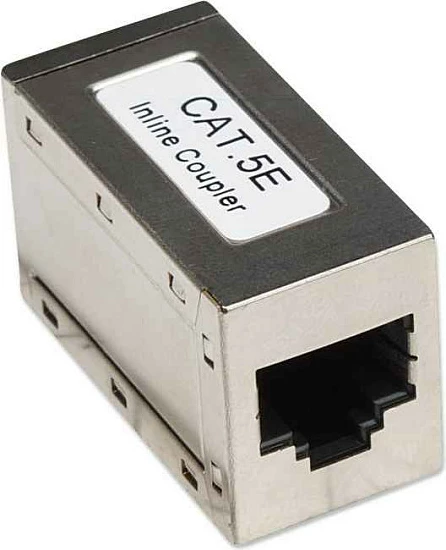 Bashkues RJ-45 Intellinet Inline Coupler Cat5e FTP, femër-femër 8P8C, metal, argjend