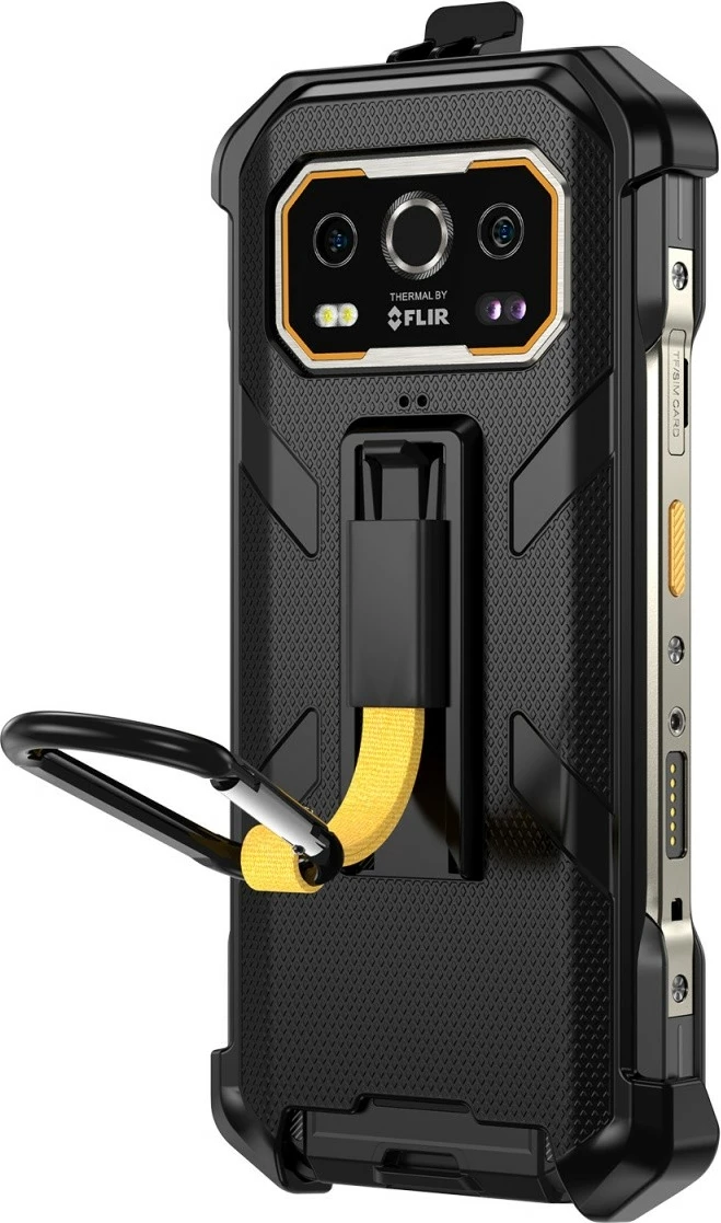 Mbështjellës Ulefone UF-C-A27 për Armor 27/27 Pro/27T/27T Pro, i zi, me karabiner dhe klips