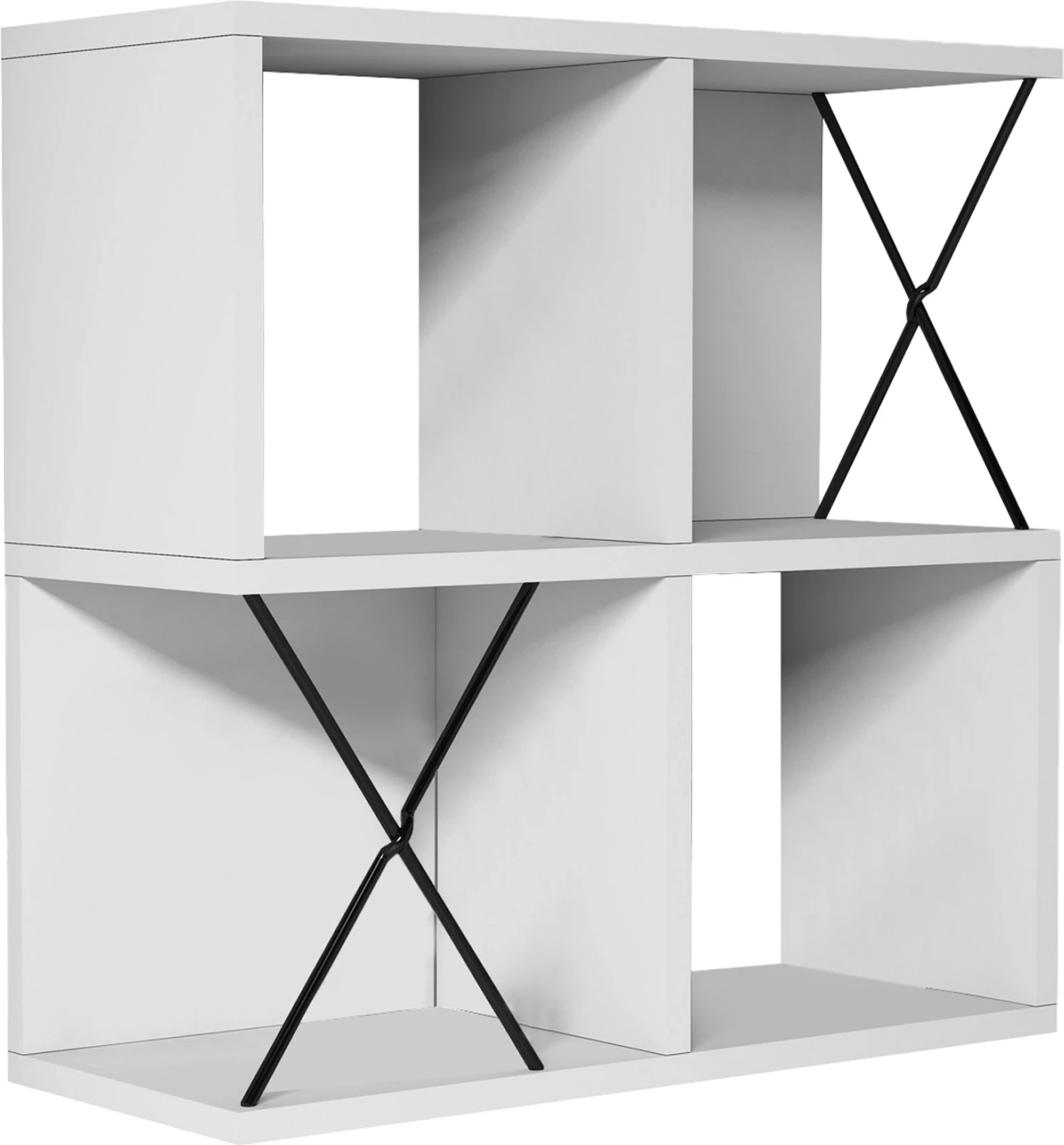 Raft muri FH9520.03 melaminë, ngjyrë bardhë, 60x24x60H cm