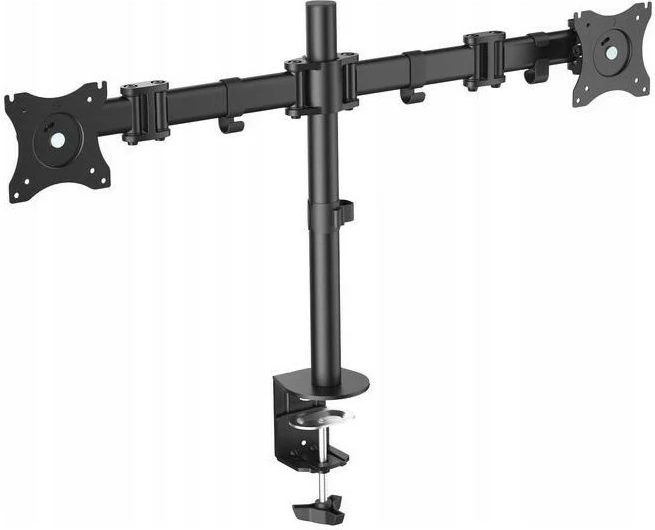 Mbajtës tavoline për dy monitorë Digitus DA-90349, deri 27", i zi