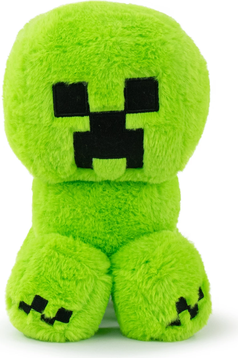 Lodër plush Barrado Minecraft Creeper Long Hair 28 cm, jeshile