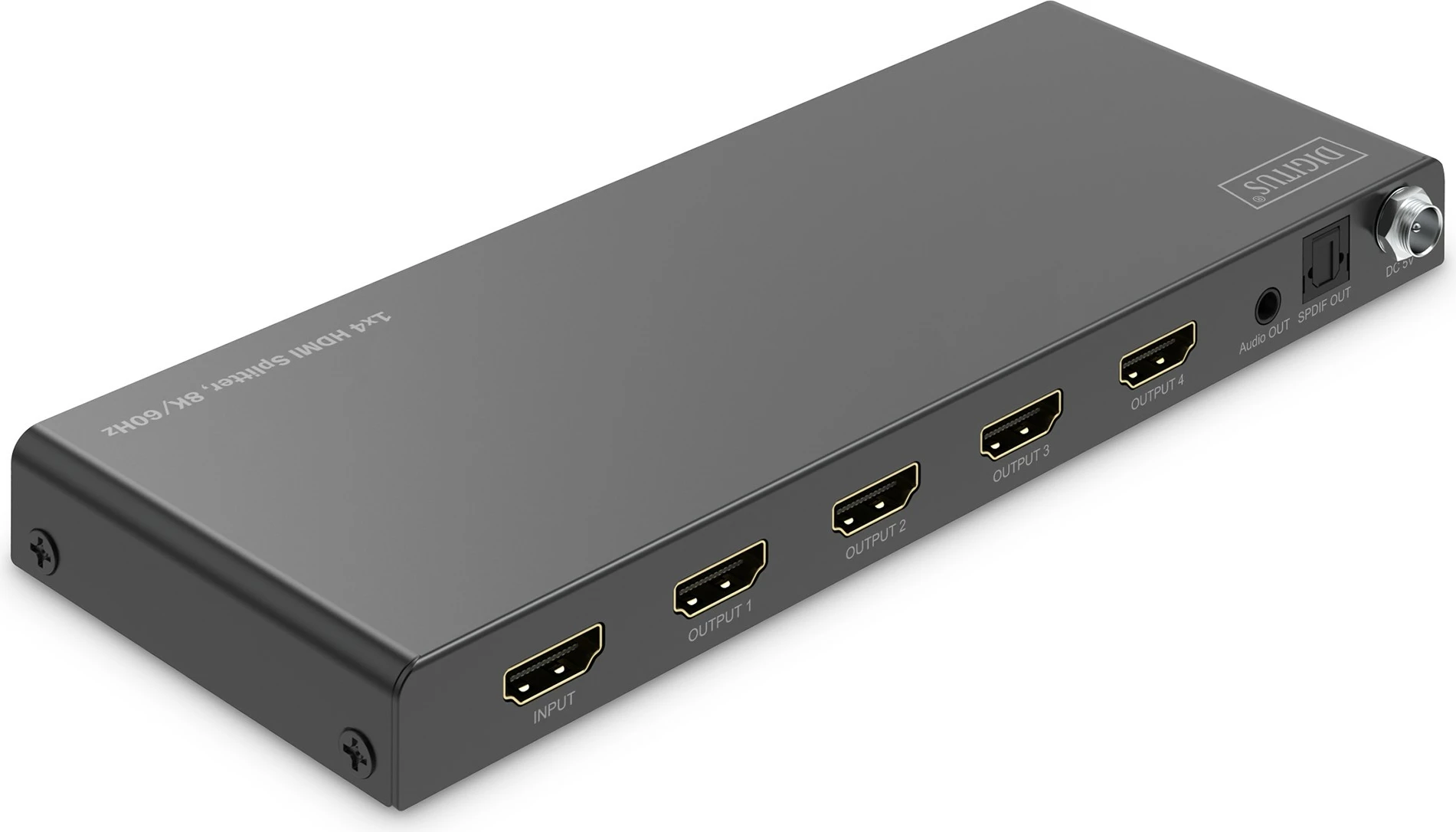 Splitter HDMI Digitus 8K, 1x4, 7680 x 4320, Metal, i zi