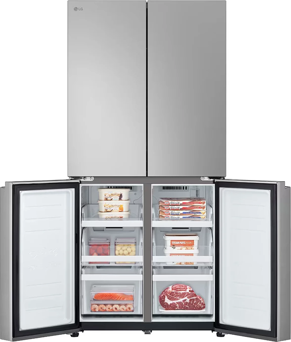 Frigorifer LG GMB860PYDE 530 L 179 x 83.5 cm 4 dyer Platinum Silver