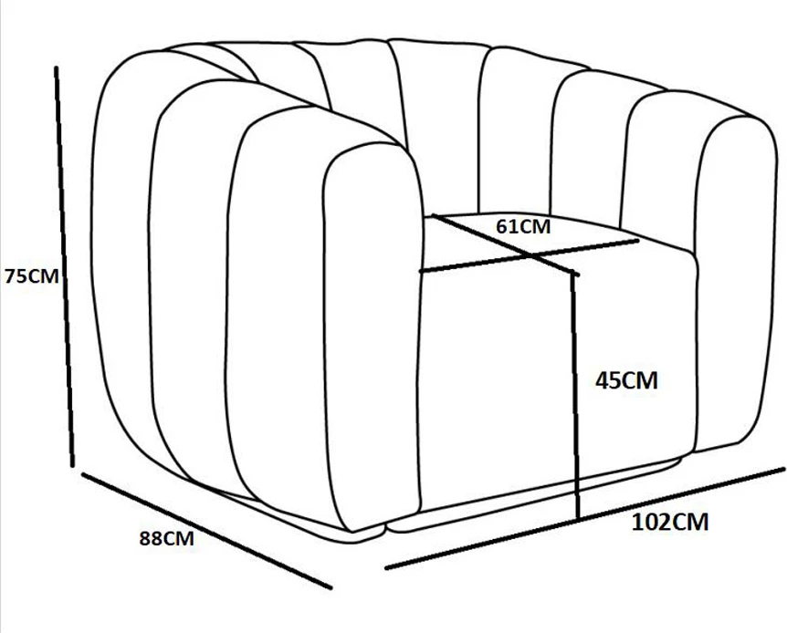 Fotelje rrotulluese Ascot, ngjyrë jeshile ujore, 99x83.5x72.5