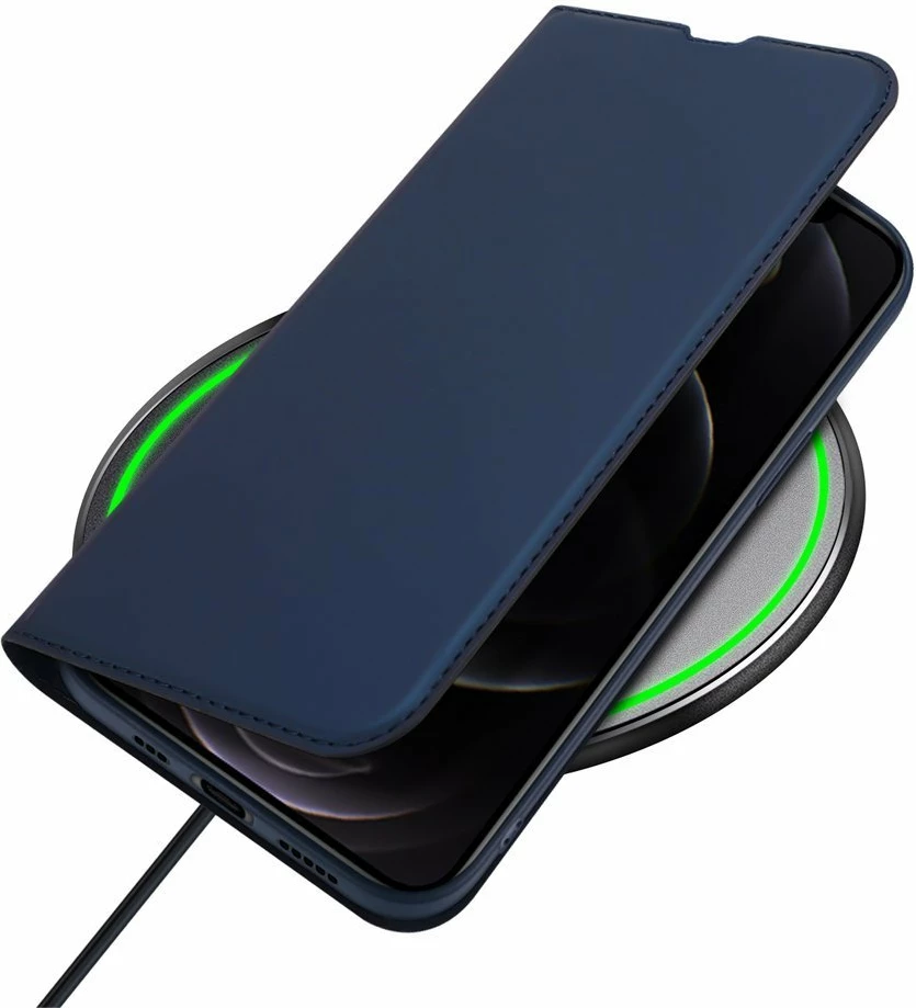 Mbështjellës Dux Ducis Skin Pro bookcase për iPhone 13 Pro, kaltër