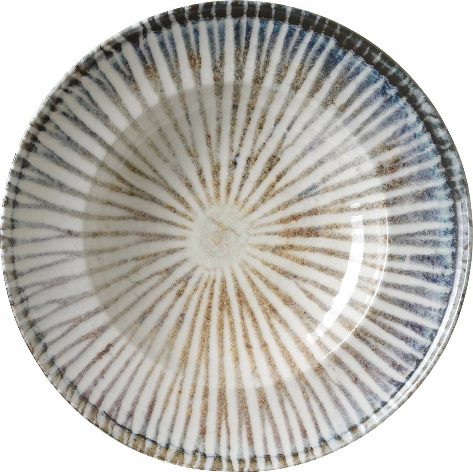 Pjatë paste Fine Dine Ammonite Ø260 mm, 400 ml, gri-kaltër, set 6 copë
