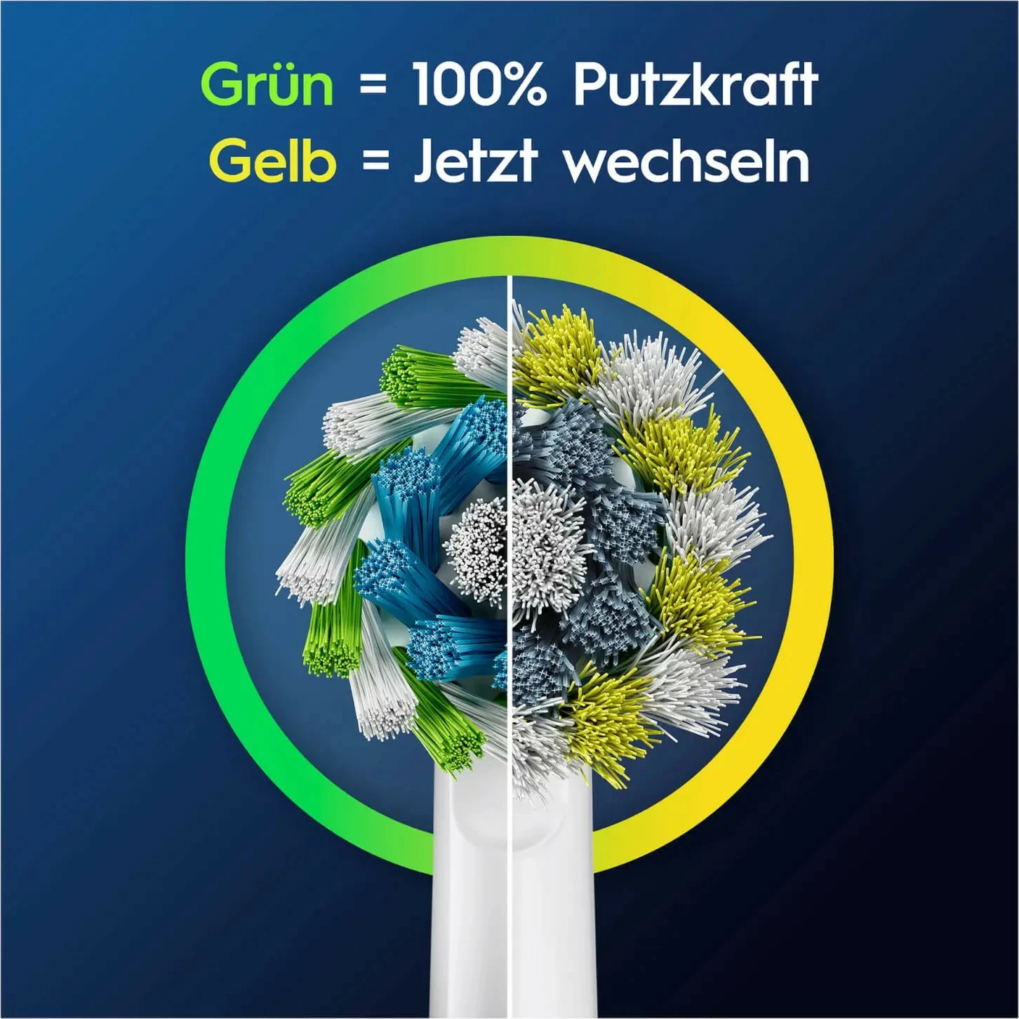 Koka rezervë për furçë dhëmbësh Oral-B CrossAction, 4 copë, e bardhë