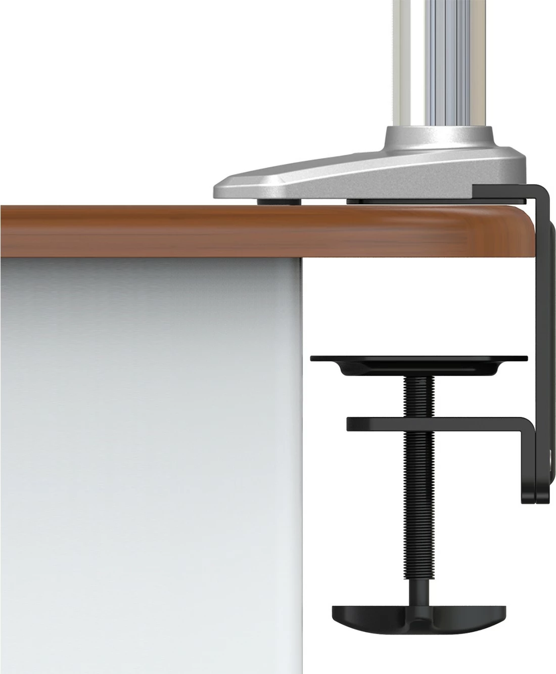 Mbajtës monitori Digitus universal për 2 ekrane, kapëse tavoline, 17-27 inç, zi/argjendtë