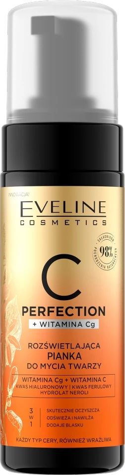 Shkumë pastruese për fytyrë Eveline Cosmetics C-Perfection Brightening për femra, 150ml