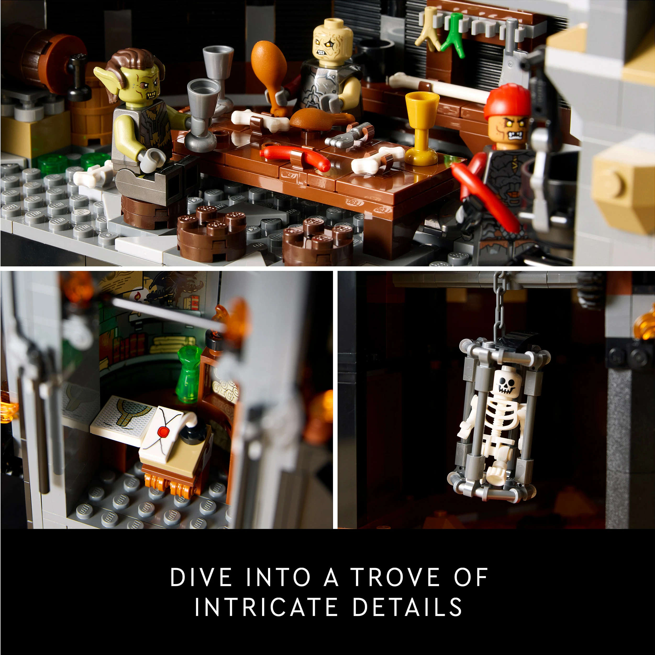 Set ndërtimi LEGO Icons The Lord of the Rings 10333 Barad-dûr, 5471 copë, 18+, shumëngjyrësh