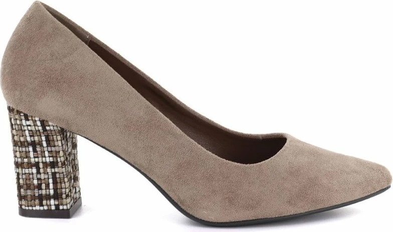 Këpucë me take të trasha për femra Leone PB414, kafe të çelët