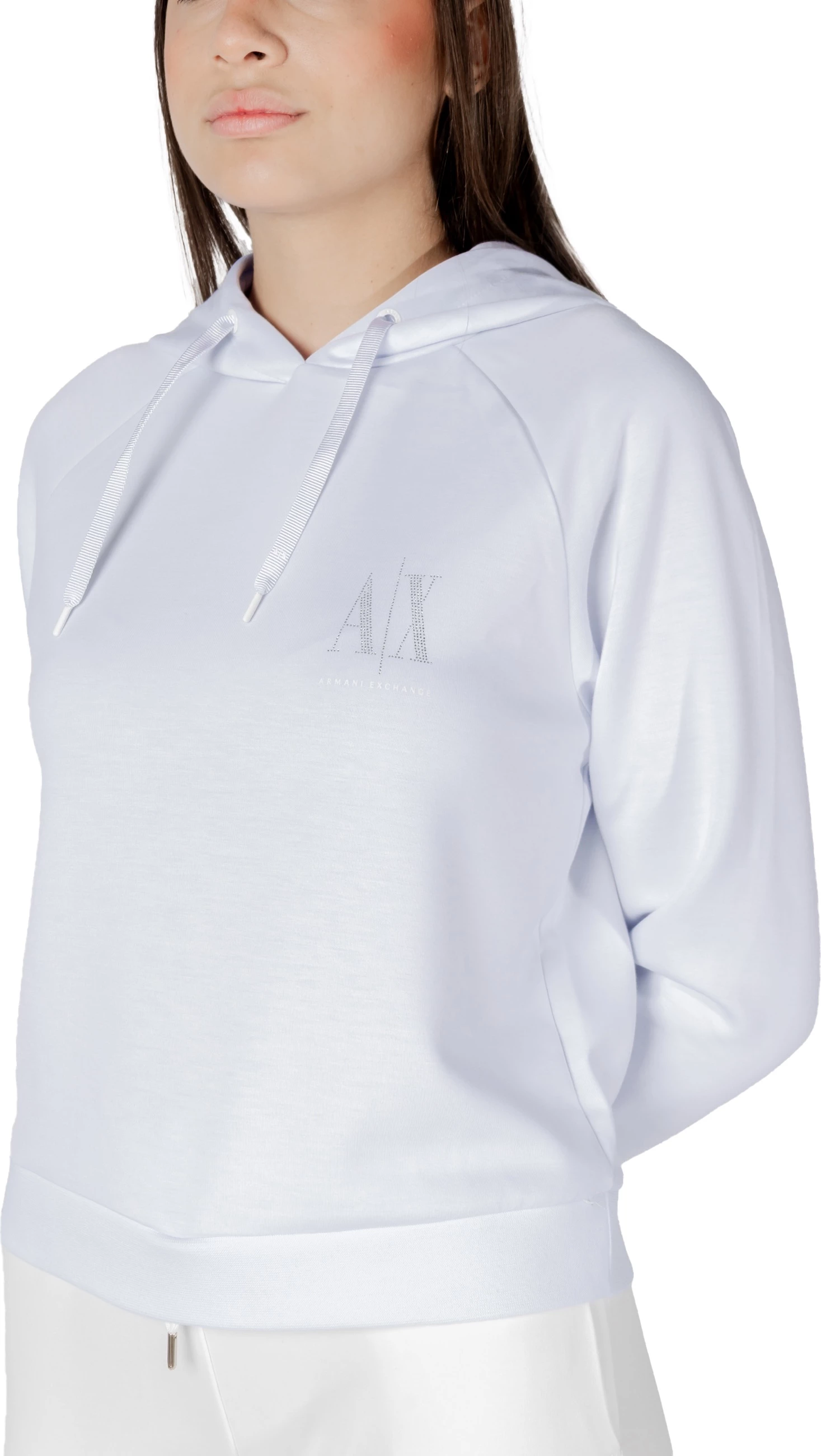 Duks me kapuç Armani Exchange XW000827 AF13397 për femra, i bardhë [Madhësia: M]