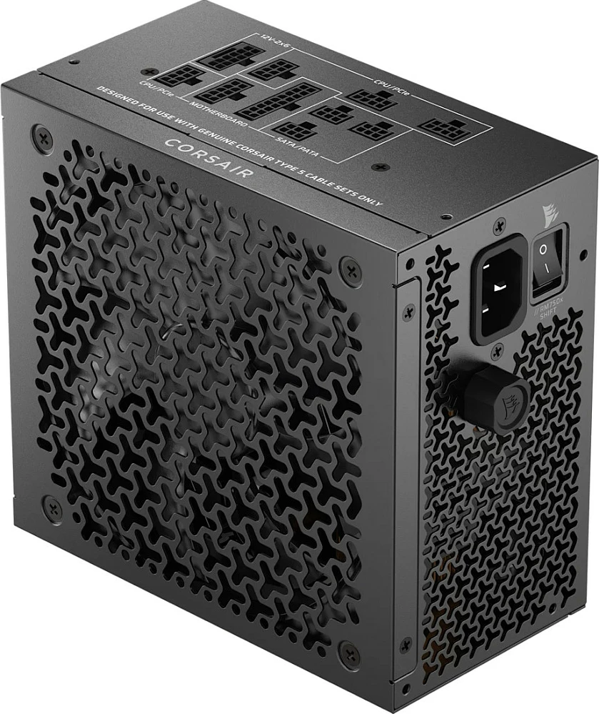Furnizues rryme Corsair RMx Shift RM750x, 750W, 80 PLUS Gold, Fully Modular, ATX 3.1, PCIe 5.1, i zi