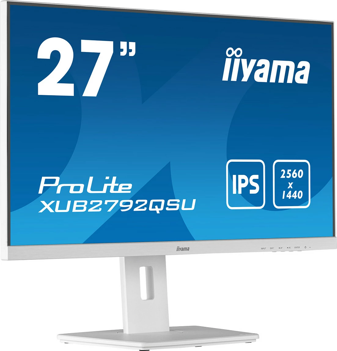 Monitor iiyama ProLite XUB2792QSU-W5, 27", WQHD 2560x1440, IPS, FreeSync, USB Hub, Altoparlantë, i Bardhë
